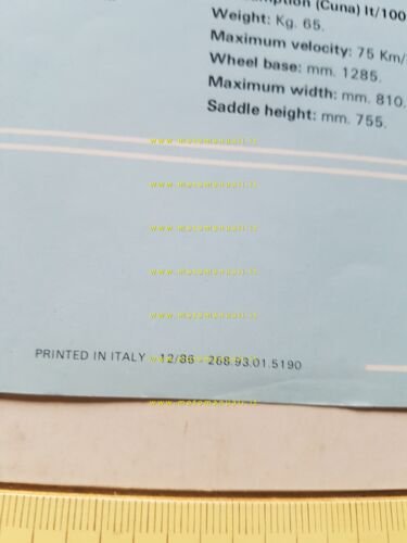 Fantic Motor Trial 50 Junior 1986 depliant originale italiano