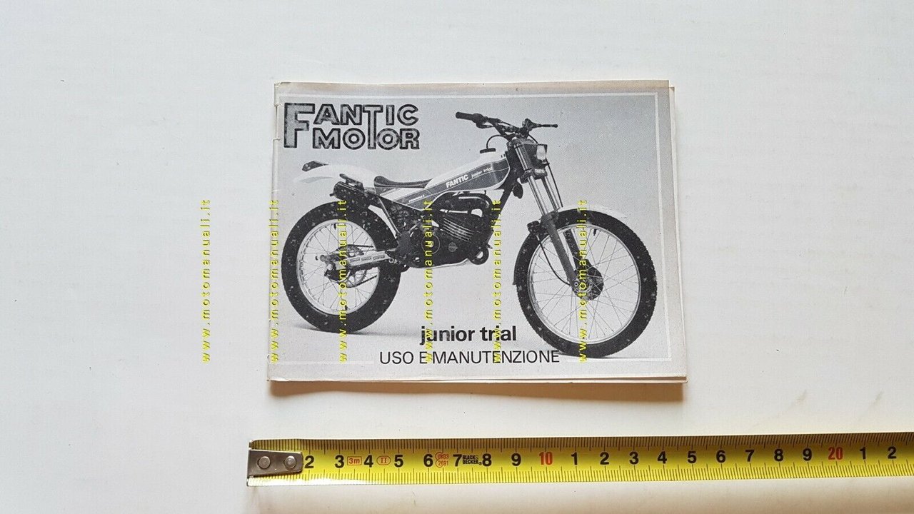 Fantic Motor Trial 50 Junior 1987 manuale uso originale moto …