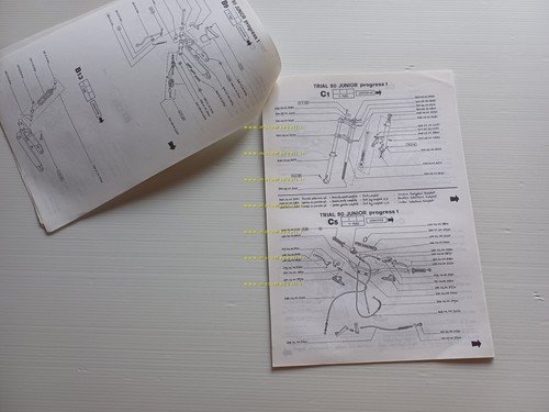 Fantic Motor Trial 50 Junior 1988 catalogo ricambi originale