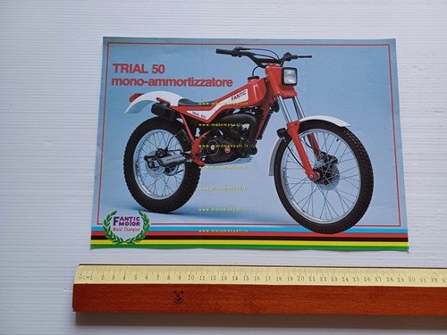 Fantic Motor Trial 50 Monoammortizzatore 1985-86 depliant originale