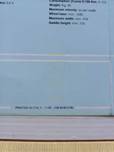 Fantic Motor Trial 50 Monoammortizzatore 1985-86 depliant originale