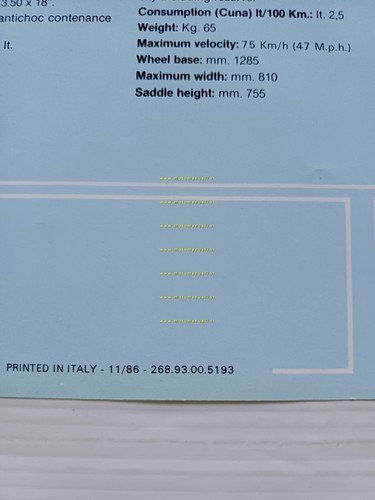 Fantic Motor Trial 50 Progress 1 1986-87 depliant originale italiano