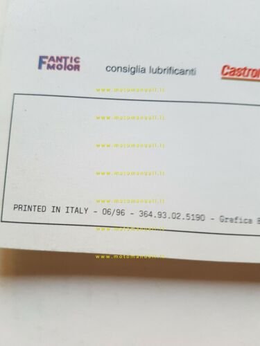 Fantic Motor Trial Clubman - Coach 1996 depliant ORIGINALE brochure