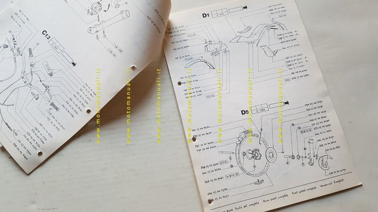 Fantic Motor Trial Coach 1989 catalogo ricambi originale parts catalogue