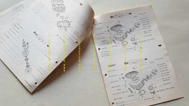Fantic Motor Trial Coach 1989 catalogo ricambi originale parts catalogue