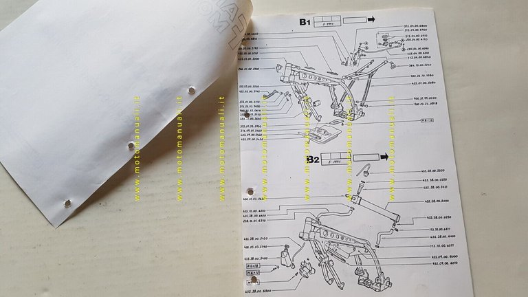 Fantic Motor Trial K-Roo 1991 catalogo ricambi originale spare parts …
