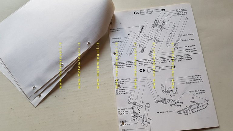 Fantic Motor Trial K-Roo 1991 catalogo ricambi originale spare parts …