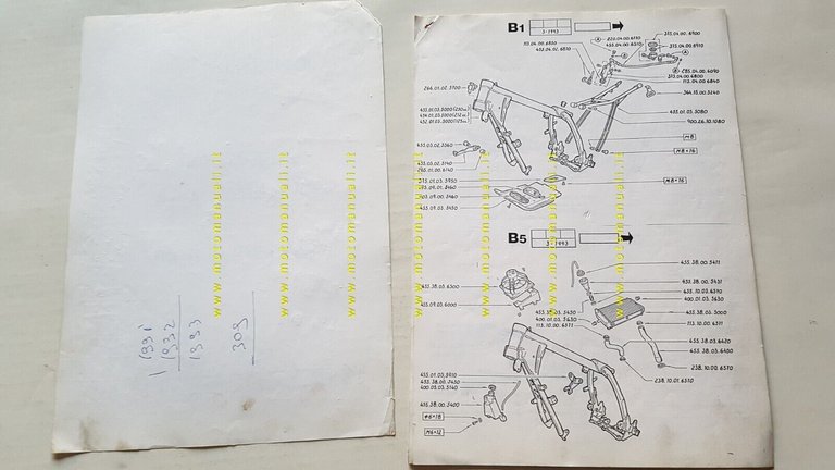 Fantic Motor Trial KeyRoo 125 212 249 1993 catalogo ricambi …