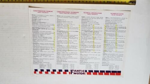 Fantic Motor Trial Trailmatic 50 1982 depliant originale moto brochure
