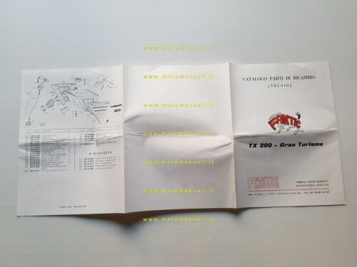 Fantic MOTORE 50 Gran Turismo TX 200 1975 catalogo ricambi …