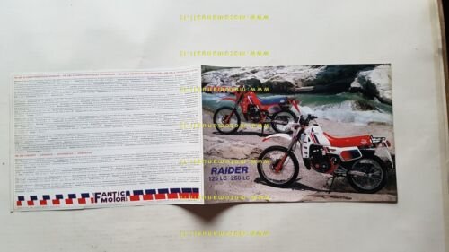 Fantic Raider 125 - 250 LC 1984 depliant originale italiano