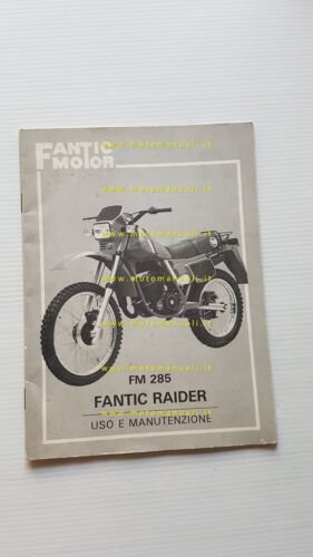 Fantic Raider 125 FM 285 1983 manuale uso manutenzione libretto …