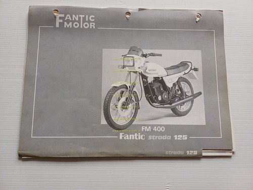 Fantic Strada 125 FM 400 1982 catalogo ricambi originale spare …