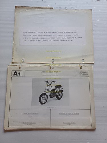 Fantic Super Rocket 50 1980-81 catalogo ricambi telaio originale