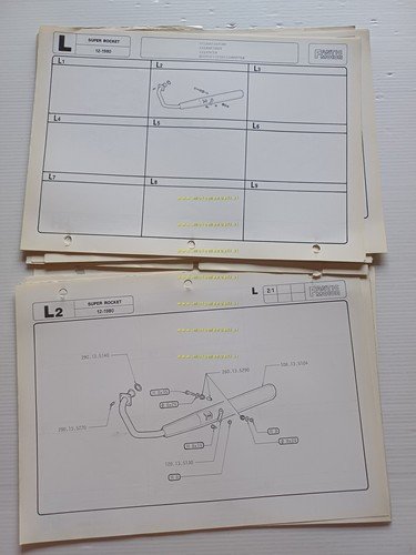 Fantic Super Rocket 50 1980-81 catalogo ricambi telaio originale