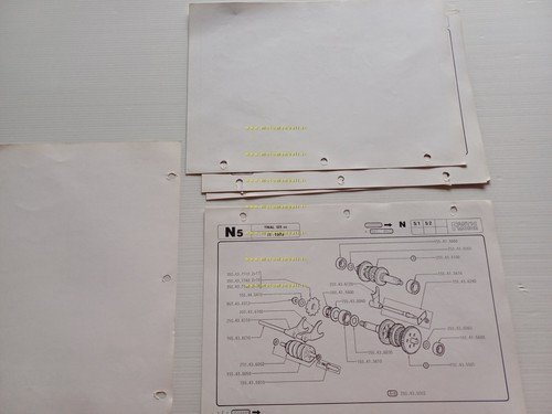 Fantic Trial 125 1979 2 cataloghi ricambi originali