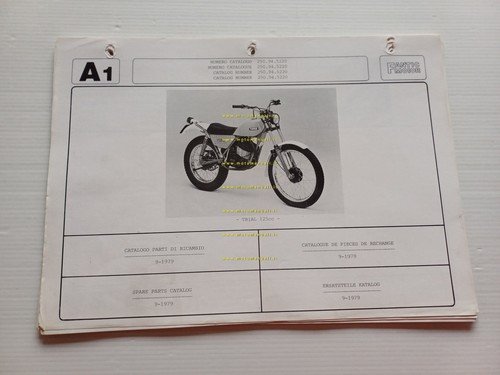 Fantic Trial 125 1979 2 cataloghi ricambi originali