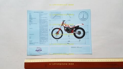 Fantic Trial 241 Progress 2 1986 depliant originale