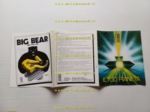 FAR marmitte accessori Vespa PX depliant italiano originale