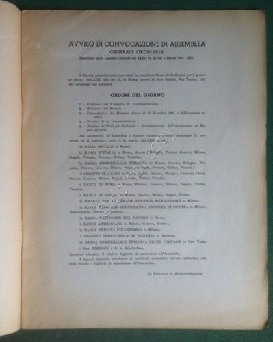 Fascicolo - Unione Esercizi Elettrici - Assemble Ordinaria - Roma … | Immagine Gallery 2