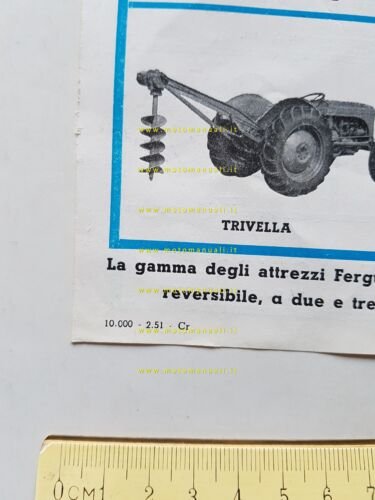 Ferguson trattore TE-D-20 1951 depliant ITALIANO originale