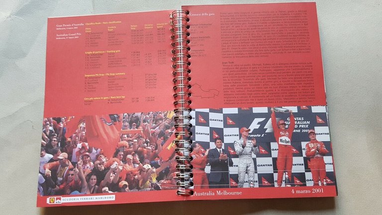 Ferrari 2001 F1 World Championship Media Book originale