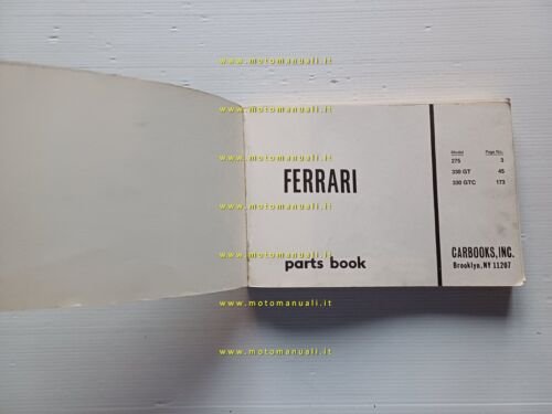 Ferrari 275 - 330 GT - 330 GTC catalogo ricambi …