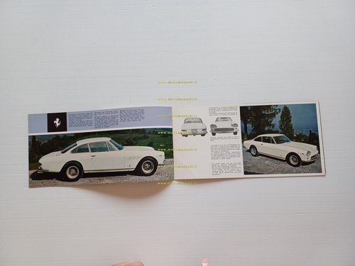 Ferrari 330 GT 1964 depliant originale testo italiano inglese francese