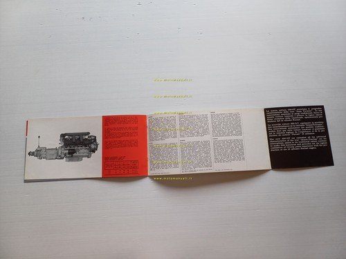 Ferrari 330 GT 1964 depliant originale testo italiano inglese francese