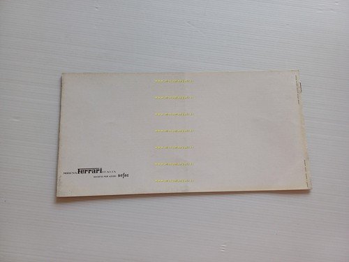 Ferrari 330 GT 1964 depliant originale testo italiano inglese francese