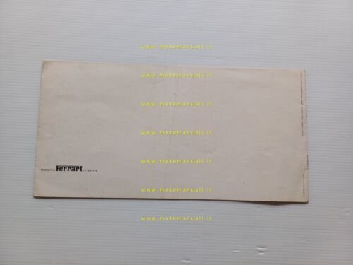 Ferrari 330 GT 1966 depliant originale n. 06-66