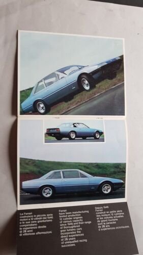 Ferrari 365 GT4 2+2 1973 depliant N. 88/73 originale