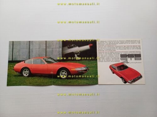 Ferrari 365 GTB 4 Daytona 1968 depliant originale ITALIANO ref. …