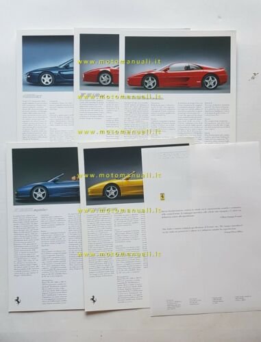 Ferrari Cartella Stampa modelli 1995 originale no depliant brochure