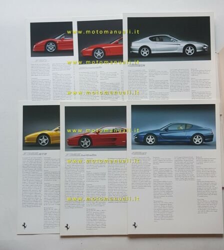 Ferrari Cartella Stampa modelli 1996 originale no depliant brochure