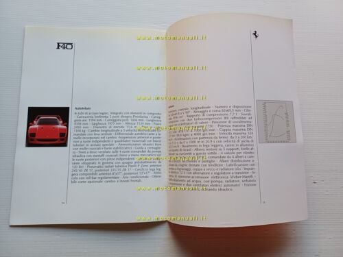 Ferrari catalogo produzione modelli 1988 n. 504.88 depliant ITALIANO originale