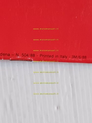 Ferrari catalogo produzione modelli 1988 n. 504.88 depliant ITALIANO originale
