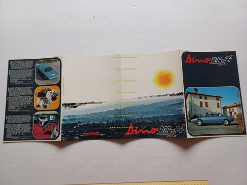 Ferrari Dino 308 GT4 1976 depliant originale n. 119/76
