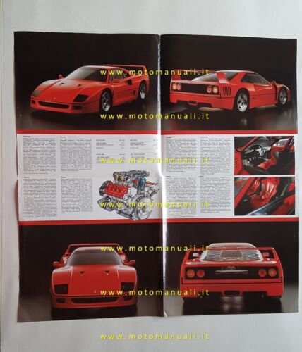 Ferrari F40 1987 n. 479/87 depliant originale auto