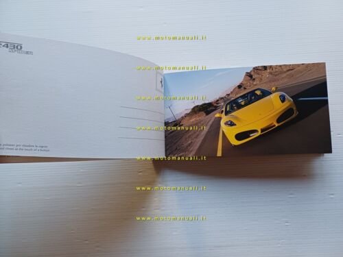 Ferrari F430 Spider 2004 depliant originale ITALIANO