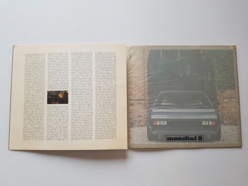 Ferrari Mondial 8 1980 depliant n.199.80 originale