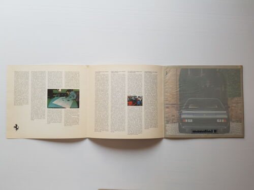 Ferrari Mondial 8 1980 depliant n.199.80 originale