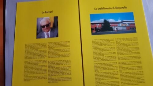 Ferrari stabilimento e pista Fiorano 1989 n. 537/89 depliant originale …