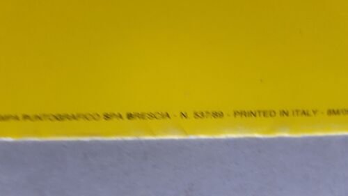 Ferrari stabilimento e pista Fiorano 1989 n. 537/89 depliant originale …