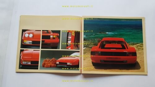 Ferrari Testarossa 1989 depliant originale n. 328/89