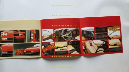 Ferrari Testarossa 1989 depliant originale n. 328/89