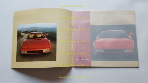 Ferrari Testarossa 1989 depliant originale n. 328/89
