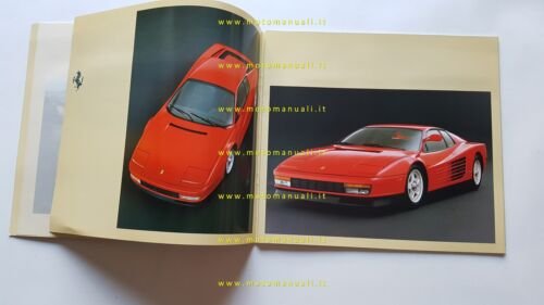 Ferrari Testarossa 1989 depliant originale n. 328/89