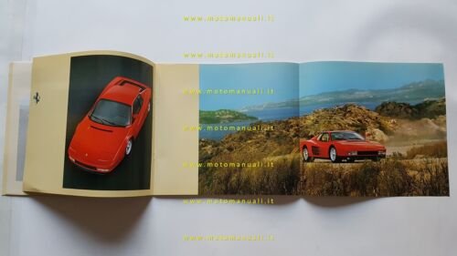 Ferrari Testarossa 1989 depliant originale n. 328/89