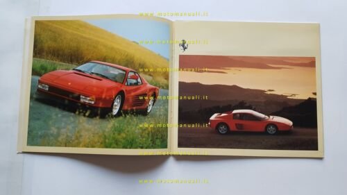Ferrari Testarossa 1989 depliant originale n. 328/89